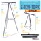 66" High Boardroom Black Aluminum Flip Chart Easel & Presentation Stand (10 Pack) - Adjustable Floor/Tabletop, Portable Tripod, Holds 25 lbs., for Chart Paper, Poster Boards, & Pads